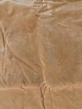 Vintage Faux Velvet Tan  Velvet Type Fabric